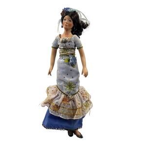 Paradise Galleries Yemaya Ocean Mother Goddess In Santeria Porcelain Doll 17"